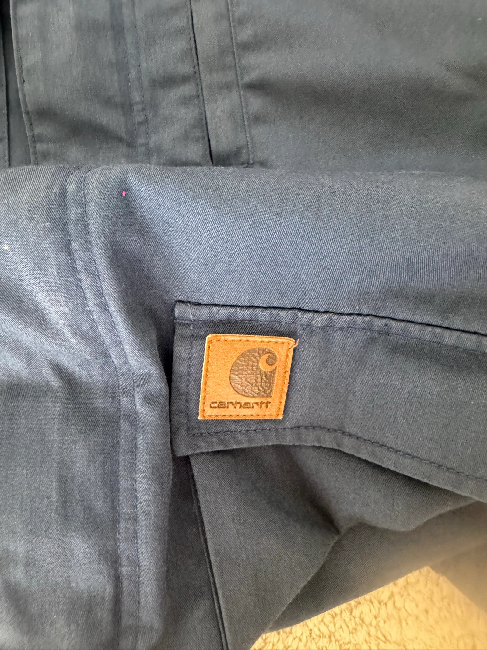 Carhartt Terry Jas met Capuchon Werkjas Navy Utility Werkkleding Outdoor S – photo 5